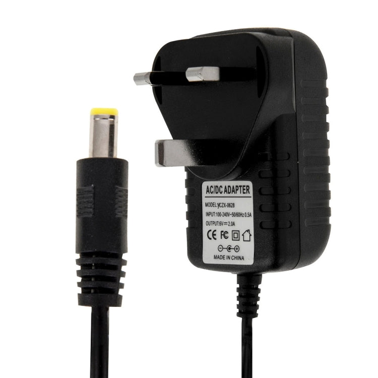 UK Plug AC 100-240V to DC 6V 2A Power Adapter, Tips: 5.5 x 2.1mm, Cable Length: about 1.2m, UK Plug DC 6V 2A UK Plug DC 6V 2A