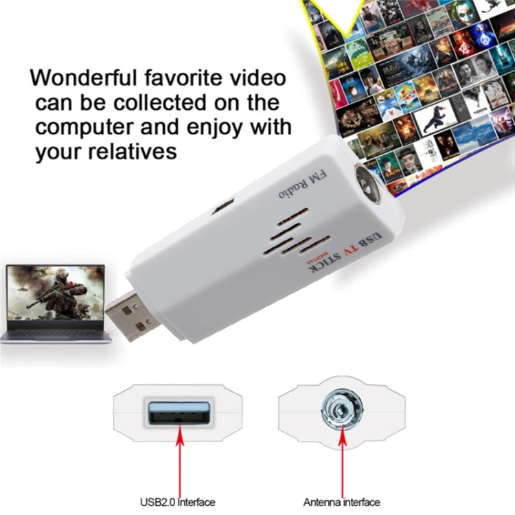 USB Analog TV Stick, Watch Analog TV On Your PC, With AV IN, Suitable for Global, TV Stick – Durable Build, Easy to Use