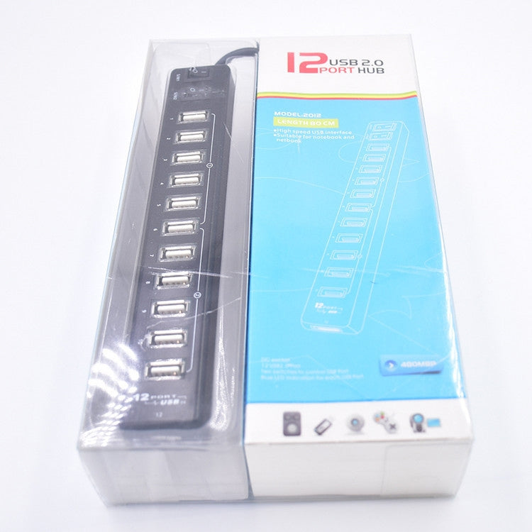 12-Port USB 2.0 HUB，Suitable for Notebook / Netbook – Durable Build, Easy to Use