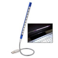 10-LED Portable Ultra Bright USB LED Light Blue