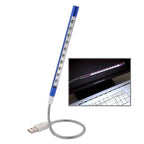 10-LED Portable Ultra Bright USB LED Light Blue