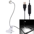 3W 360 Degree Rotation USB Metal Flexible Neck LED Light with Switch & Clip (Warm White Light Silver), S-UL-3119, S-UL-3119A, S-UL-3119B, S-UL-3119S S-UL-3119B