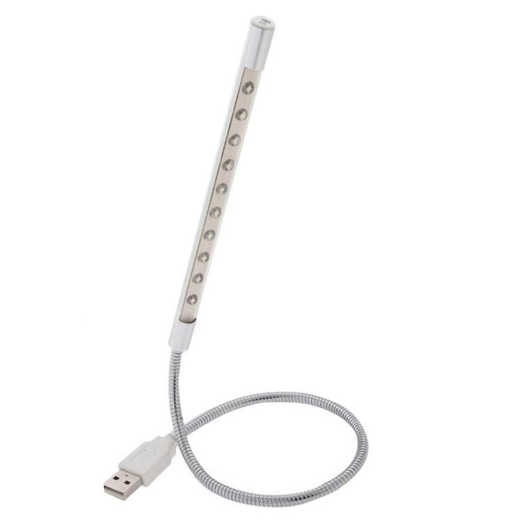 10-LED, 1W, White Light, 10-LED (Silver)