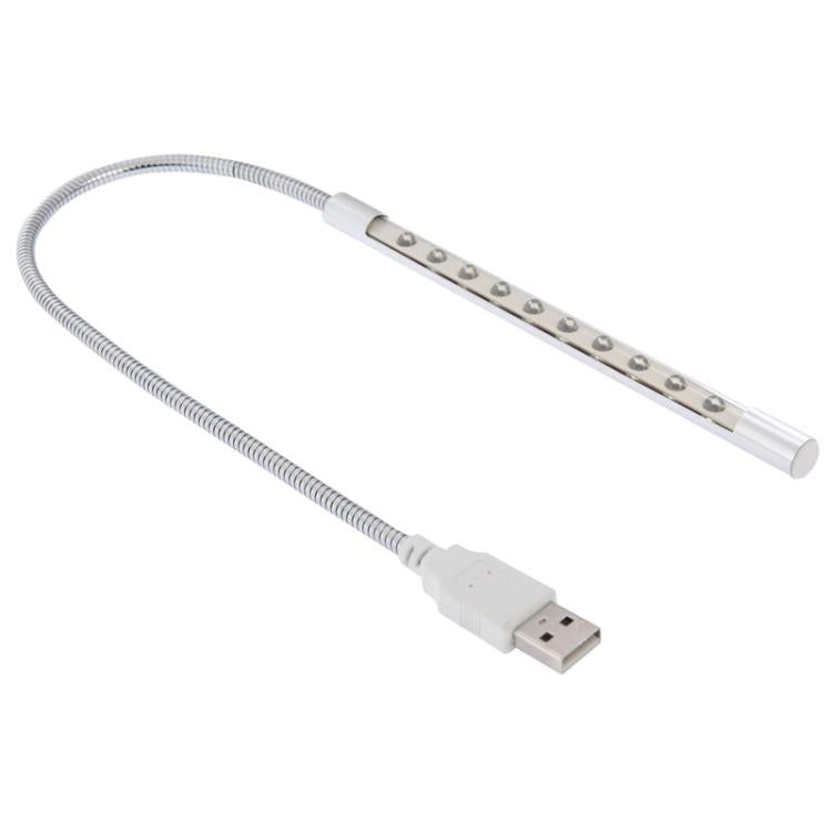10-LED, 1W, White Light, 10-LED (Silver)