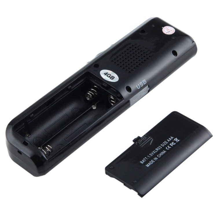 4GB Digital Voice Recorder Dictaphone MP3 Player, Support Telephone Recording, VOX Function(Black) – Durable Build, Easy to Use