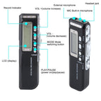 4GB Digital Voice Recorder Dictaphone MP3 Player, Support Telephone Recording, VOX Function(Black) – Durable Build, Easy to Use