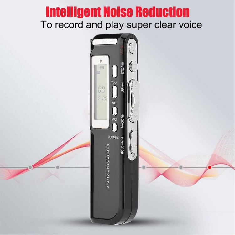 4GB Digital Voice Recorder Dictaphone MP3 Player, Support Telephone Recording, VOX Function(Black) – Durable Build, Easy to Use