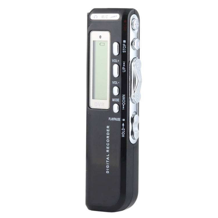 8GB Digital Voice Recorder Dictaphone MP3 Player, Support Telephone recording, VOX function, Power supply: 2 x AAA battery(Black) Default Title