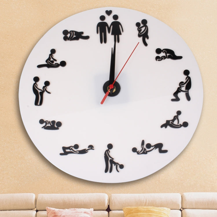 Sex Position Clock / Novelty Wall Clock Adult Clock, Sex Position Clock Sex Position Clock
