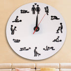 Sex Position Clock / Novelty Wall Clock Adult Clock, Sex Position Clock Sex Position Clock