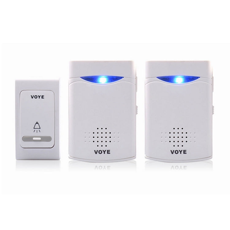 VOYE V006B2 Wireless Remote Control Chime Door Bell with Double-Receiver, V006B2 V006B2