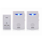 VOYE V006B2 Wireless Remote Control Chime Door Bell with Double-Receiver, V006B2 V006B2