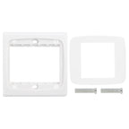 Wall Plate with Screw for Blank Inserts - 3 Hole, Use around the world