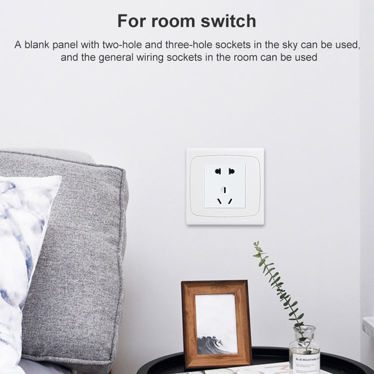 Wall Plate with Screw for Blank Inserts - 3 Hole, Use around the world