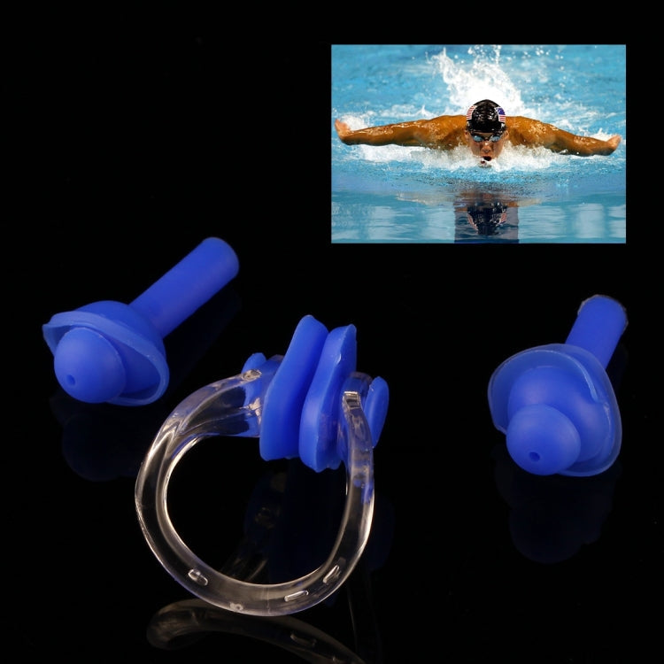 Soft Silicone Swimming Nose Clip and Ear Plug Set Earplug, Random Color Delivery, Ear Plug Set, Ear Plug Set(Blue) – Durable Build, Easy to Use Ear Plug Set(Blue) S-WS-0001BE