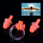 Soft Silicone Swimming Nose Clip and Ear Plug Set Earplug, Random Color Delivery, Ear Plug Set, Ear Plug Set(Blue) Ear Plug Set S-WS-0001RG