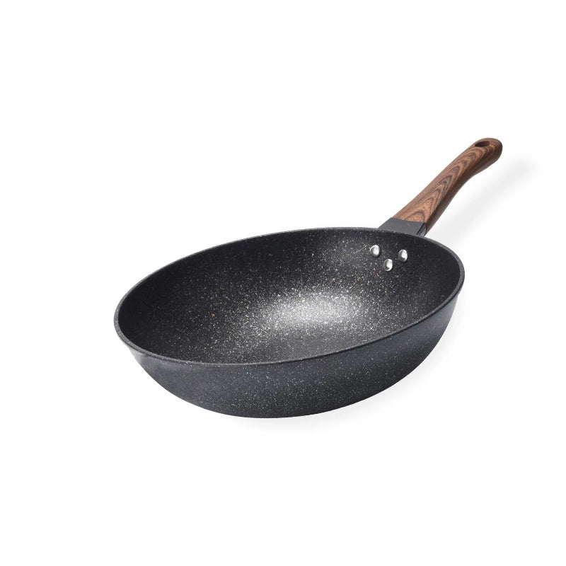 32cm Non-Stick Wok – Maifan Stone Coating, Gas & Induction Compatible, Great for Stir-Frying, Sautéing, and Everyday Cooking
