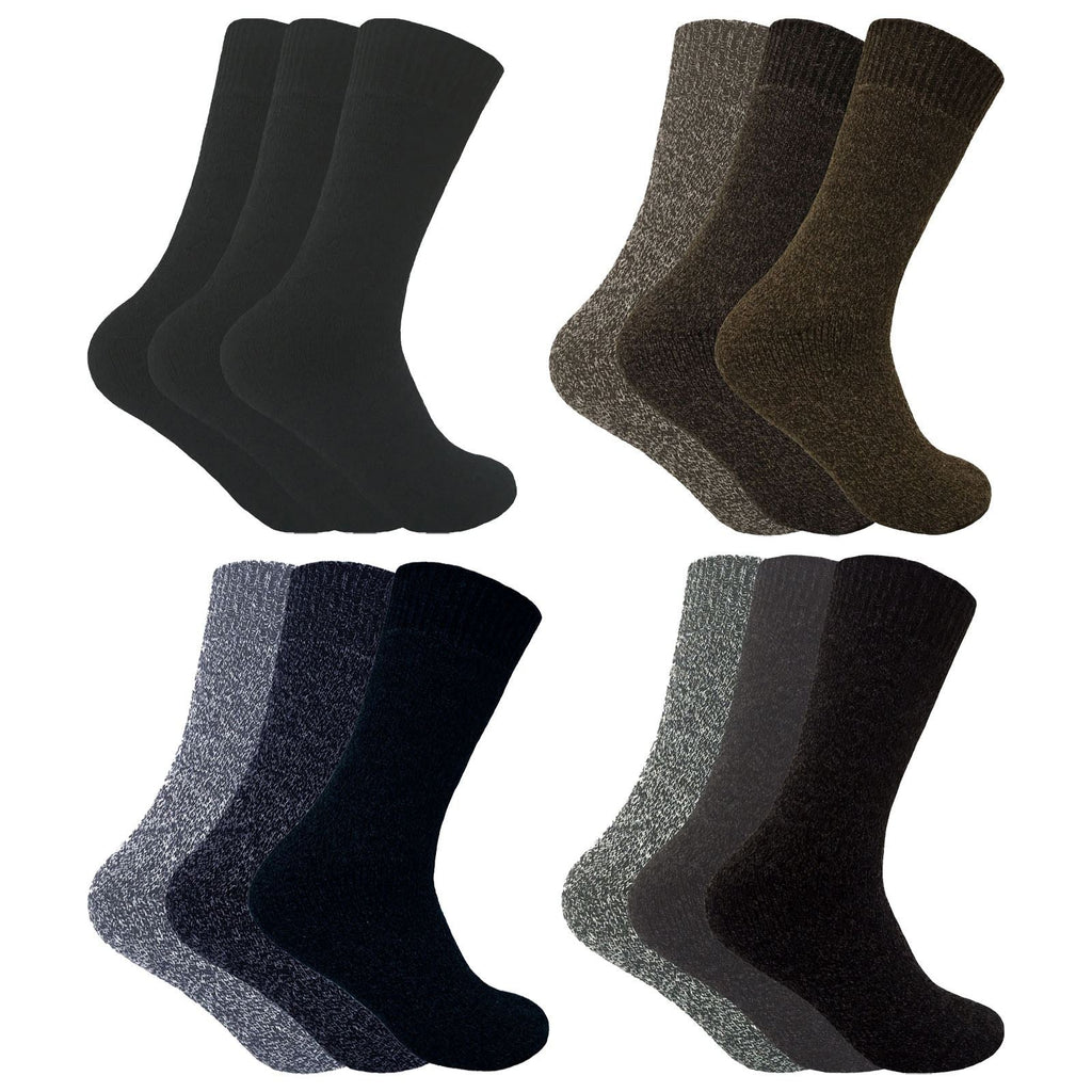 3 Pairs Mens Thermal Boot Socks