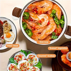 Enamel Stew Pot with Double Handles | Gas & Induction | 2 Colours