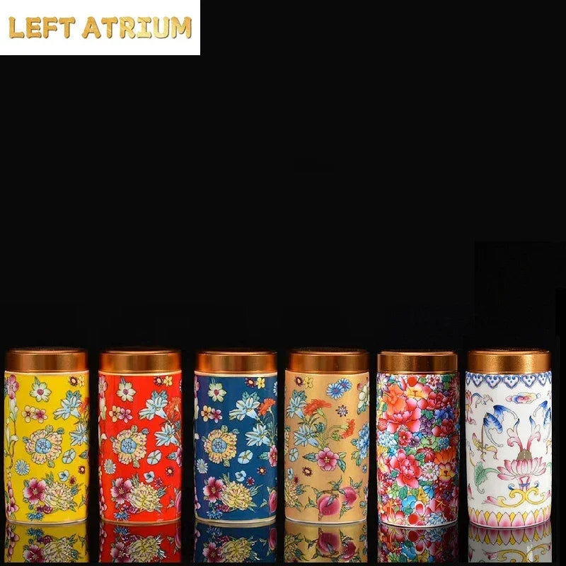 Ceramic Tea Canister & Storage Jar with Lid | Sealed | Multiple Colours