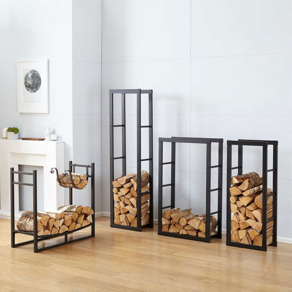 Firewood Log Rack - Rust-Resistant & Sturdy - Keep Wood Dry & Clean - Space-Saving Design