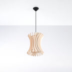 Oriana Wood Natural 1 Light Classic Pendant Ceiling Light