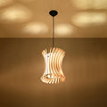 Oriana Wood Natural 1 Light Classic Pendant Ceiling Light