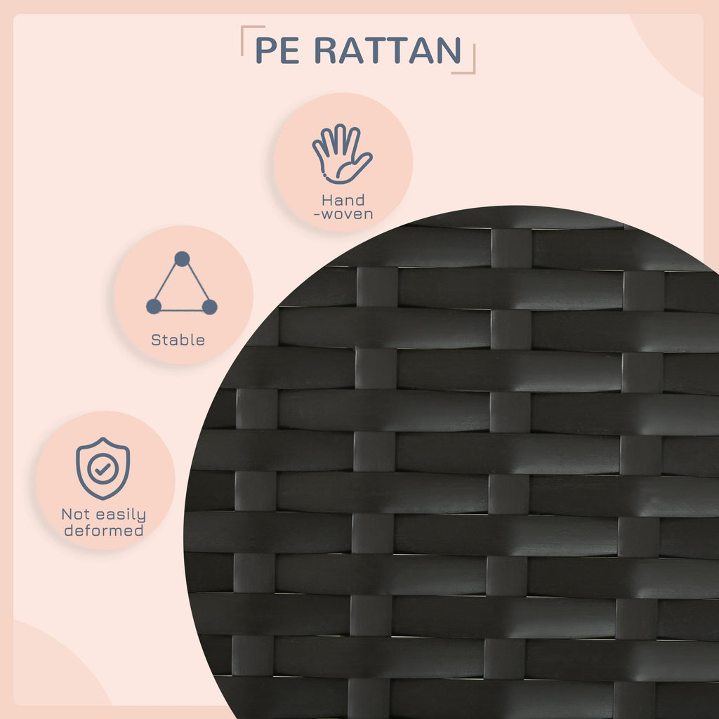 Extendable Rattan Dog House with Water-Resistant Roof, Cushion