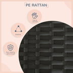 Extendable Rattan Dog House with Water-Resistant Roof, Cushion