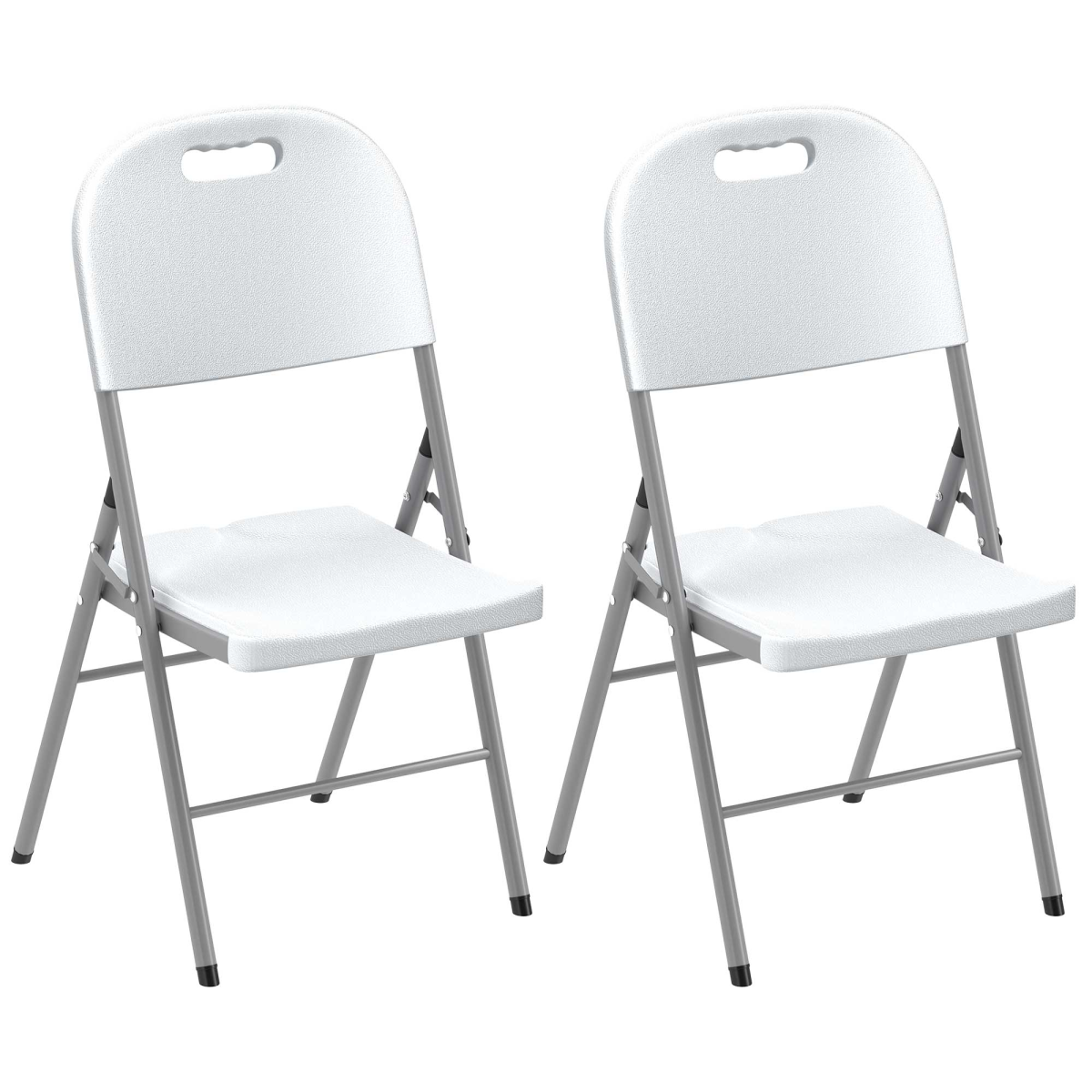 Folding Garden Chair Set with Steel Frame