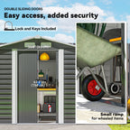 7 x 4ft Upgraded Metal Shed with Lock, Easy to Assemble