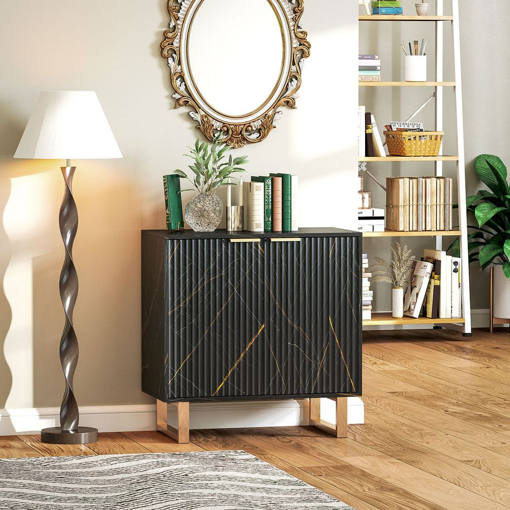 Sideboard, Buffet Cabinet with 2 Doors and Adjustable Shelves