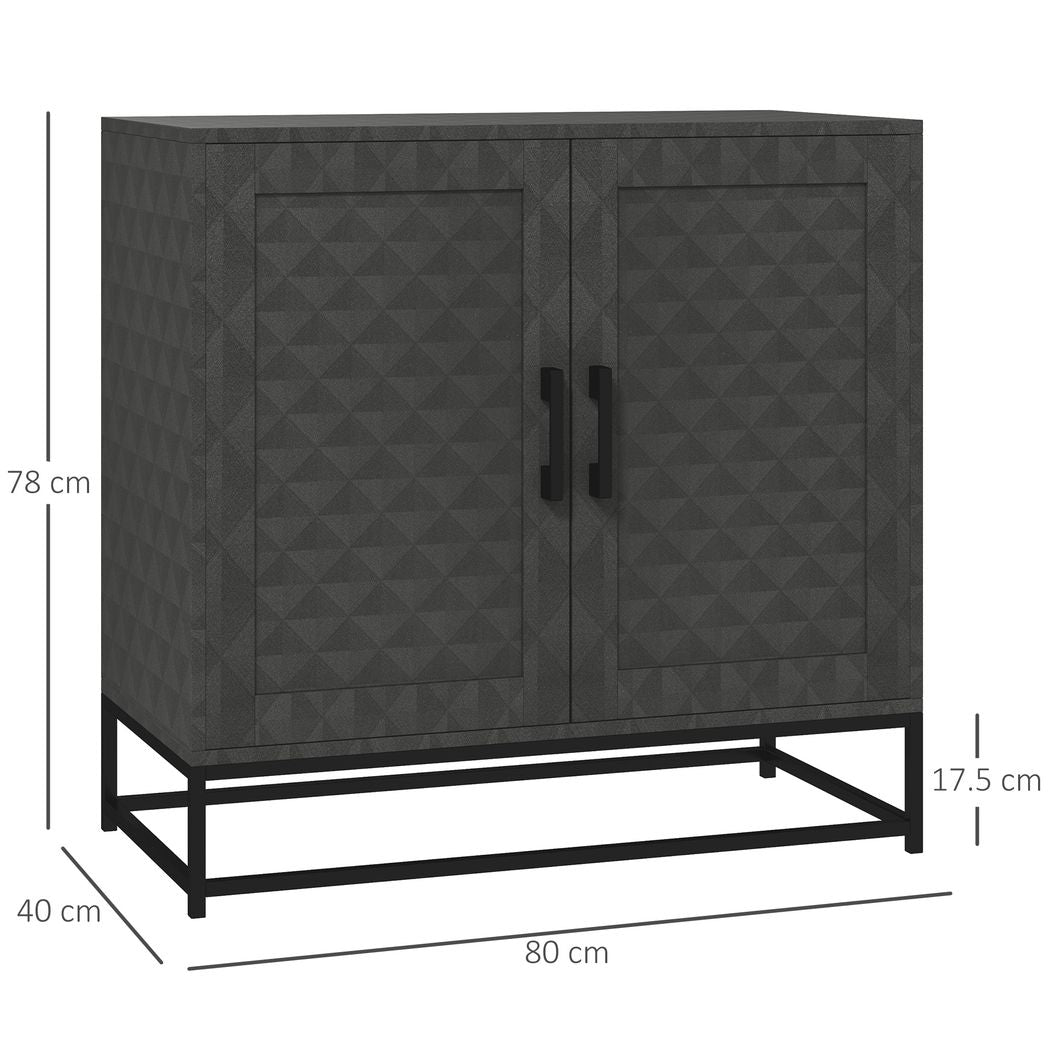 Modern Storage Cupboard with Adjustable Shelf and 2 Doors