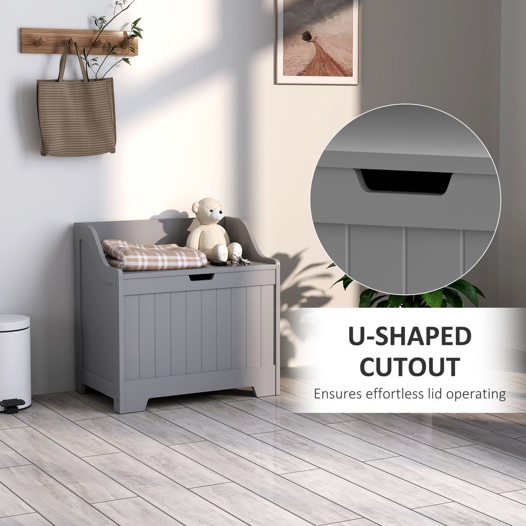 Storage Trunk with Safety Hinge for Living Room, 56.4cm