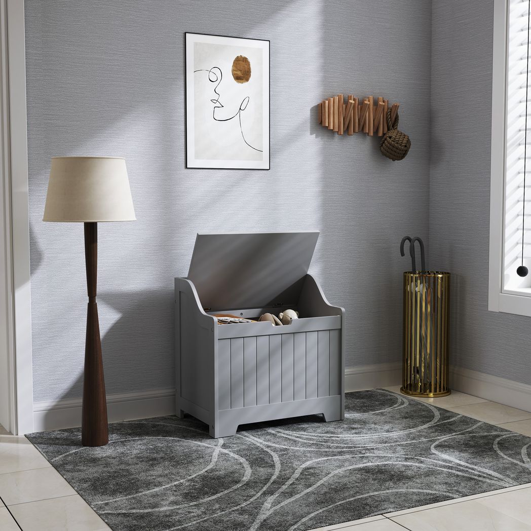 Storage Trunk with Safety Hinge for Living Room, 56.4cm