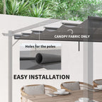 Pergola Shade Cover Replacement Canopy for 4 x 3(m) Pergola