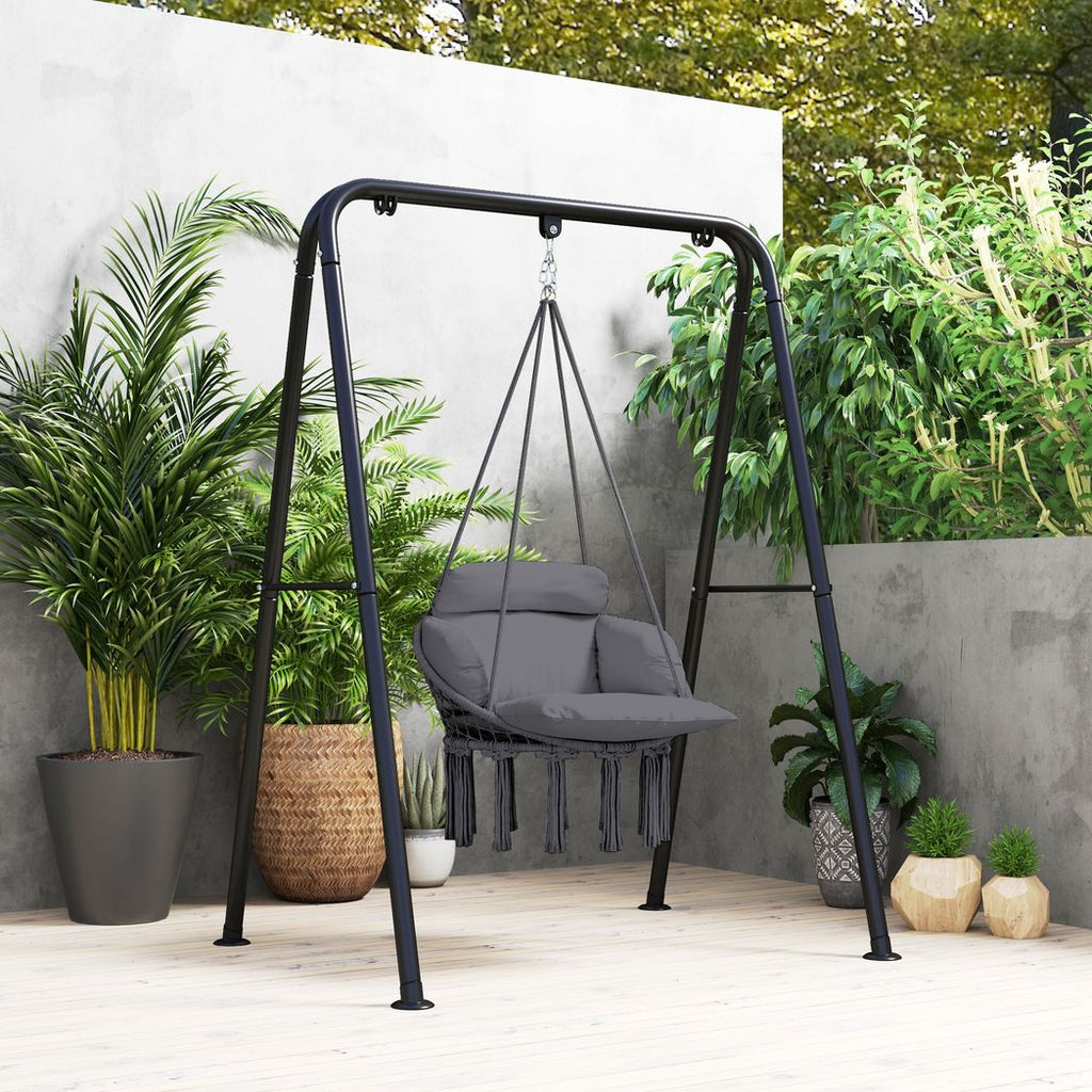 Hammock Chair, Boho Hanging Swing Chair with Cushion