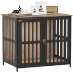 Dog Crate Furniture with Anti-Chew Resistant Mesh for Medium Dogs
