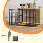 Dog Crate Furniture with Anti-Chew Resistant Mesh for Medium Dogs