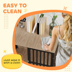 Dog Crate Furniture with Anti-Chew Resistant Mesh for Medium Dogs