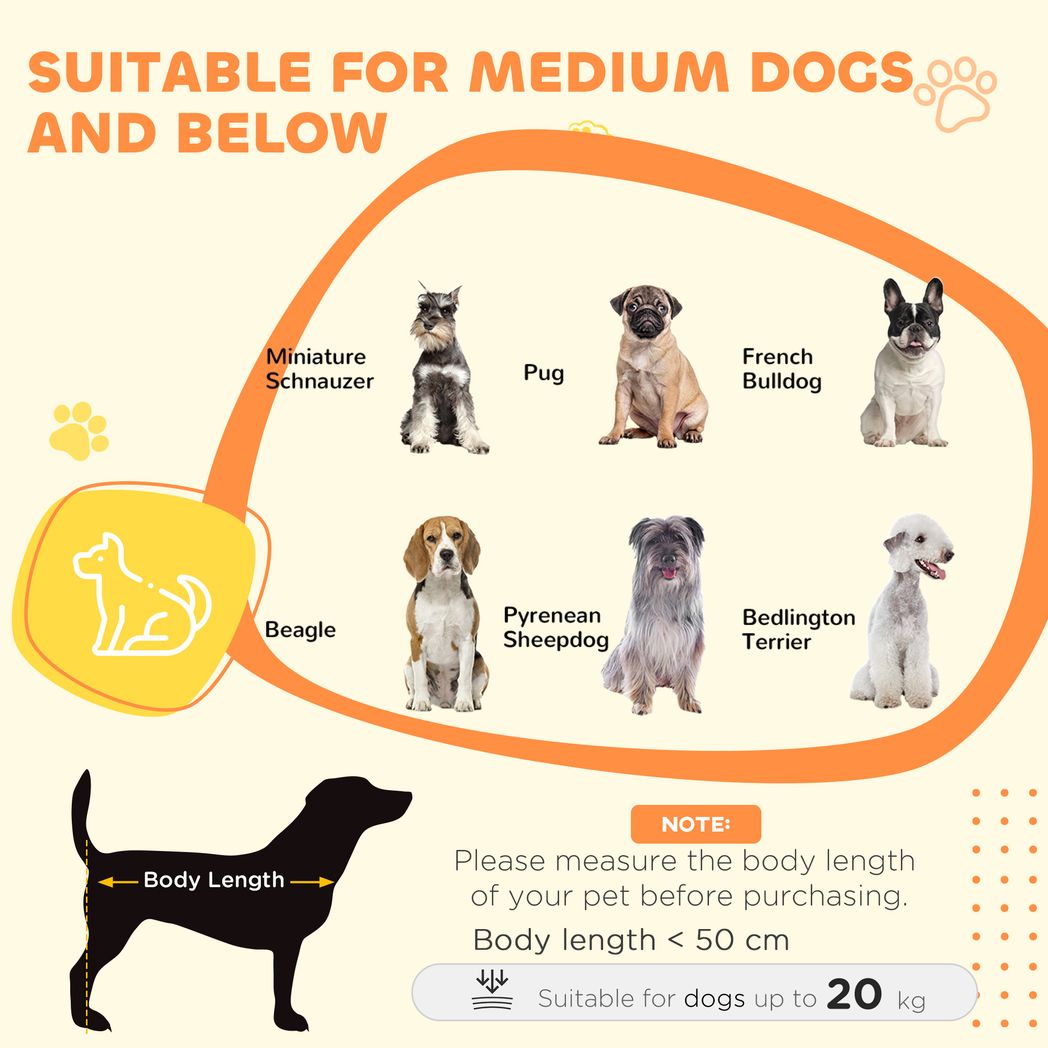Dog Crate Furniture with Anti-Chew Resistant Mesh for Medium Dogs