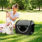 Folding Fabric Soft Pet Crate Dog Cat Travel Carrier Cage