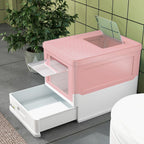 Hooded Cat Litter Box, Pet Toilet w/ Scoop, Tray