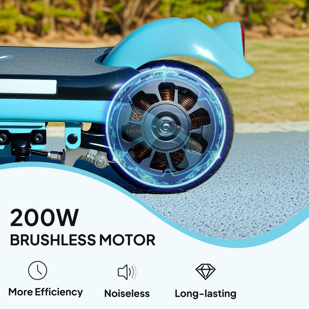 Electric Scooter for 6-14 with Dual Brakes & Colourful Light