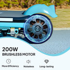 Electric Scooter for 6-14 with Dual Brakes & Colourful Light