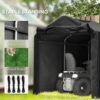 Garden Tool Storage Shed with Roll-up Zipper Door