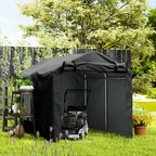 Garden Tool Storage Shed with Roll-up Zipper Door