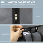 Fabric Wardrobe w/ Shelves Hanging Rail Foldable Closets