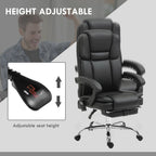 Massage Office Chair, PU Leather High Back Recliner