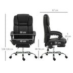 Massage Office Chair, PU Leather High Back Recliner